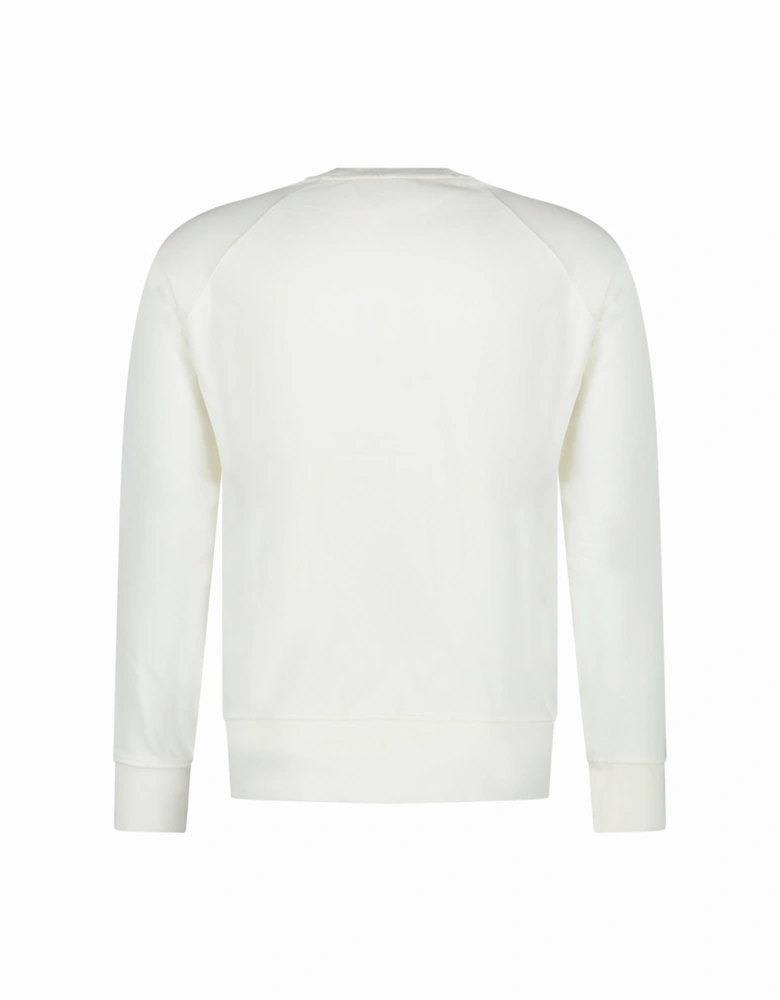 Orbite Autour De L'orange Raglan Sweatshirt White