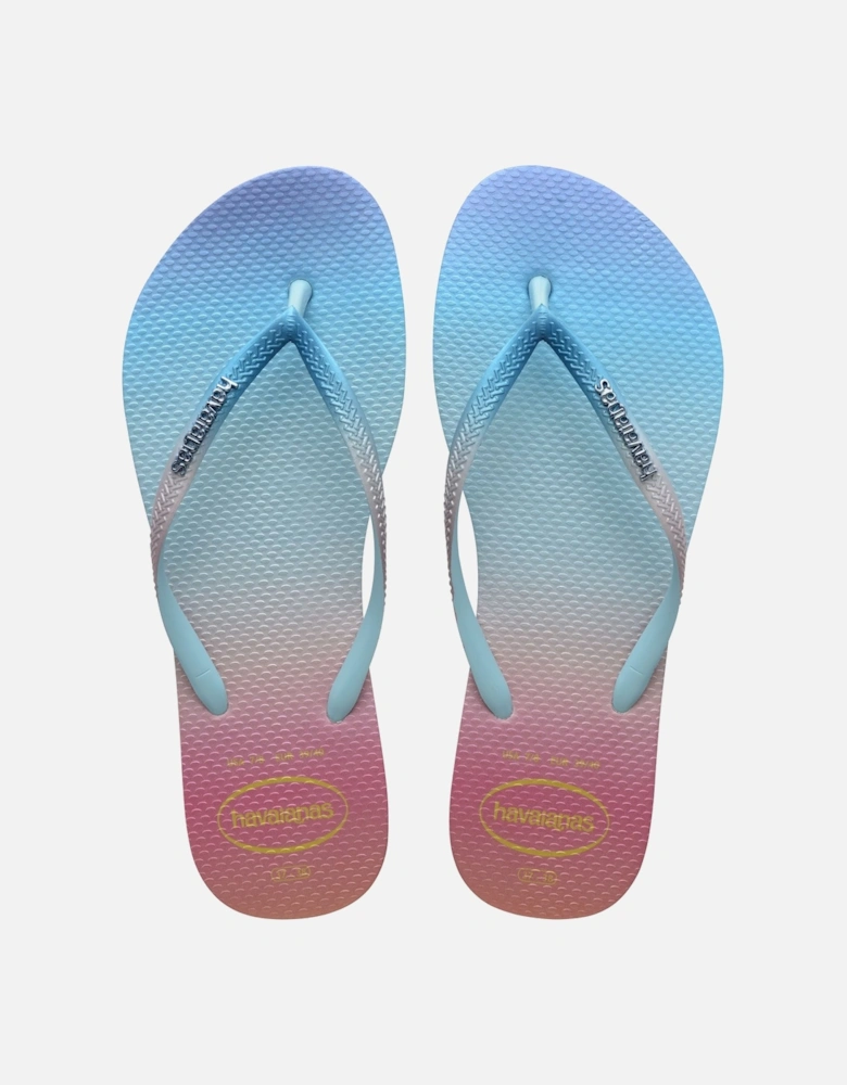 Slim Gradient Sunset Flip Flops