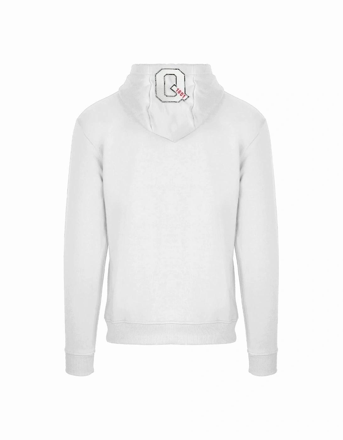 Classic Large A Logo White Zip Up Hoodie