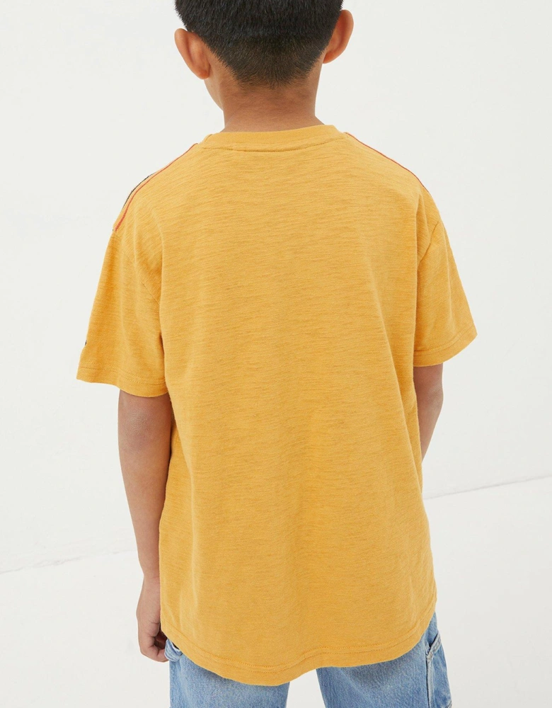 Boys Built For Summer Short Sleeve T Shirt - Golden Yellow