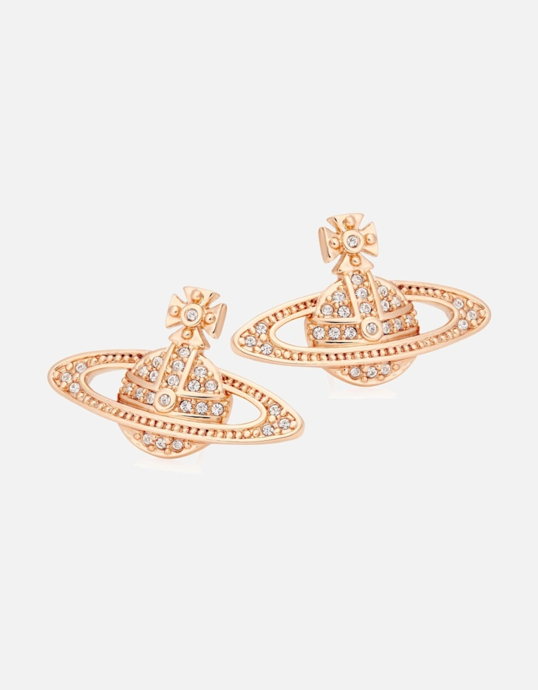 Mini Bas Relief Earrings - Rose Gold