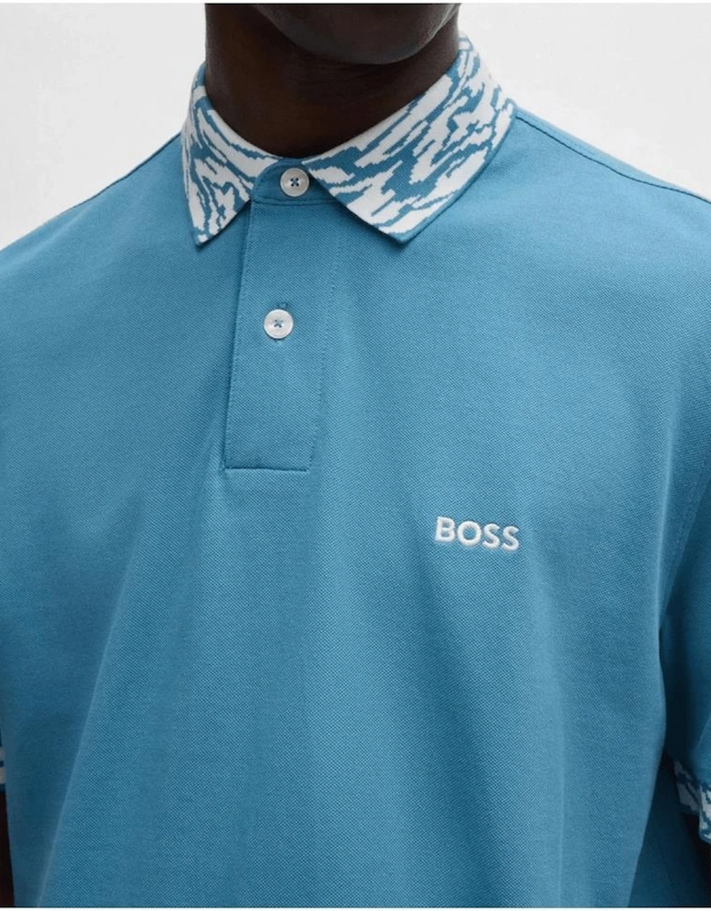 Ocean_Detailed Regular Fit Light Blue Polo Shirt