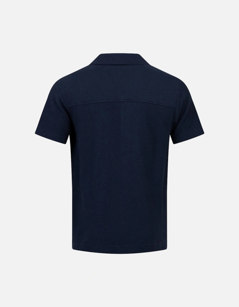 Powell 129 Regular Fit Short Sleeve Navy Shirt