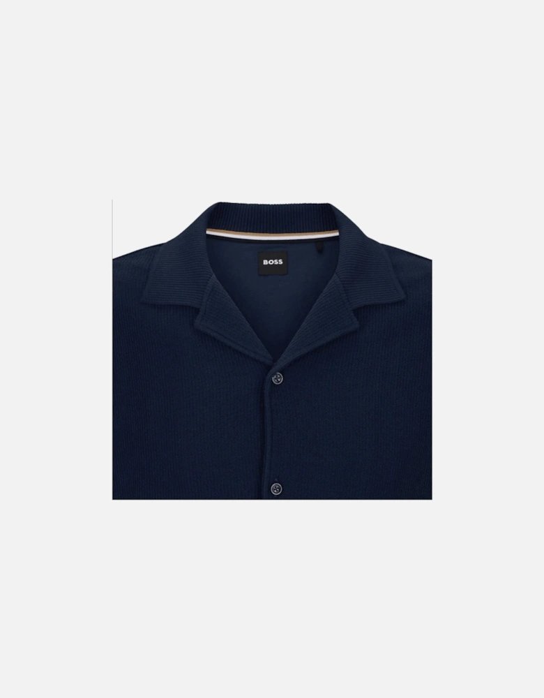 Powell 129 Regular Fit Short Sleeve Navy Shirt