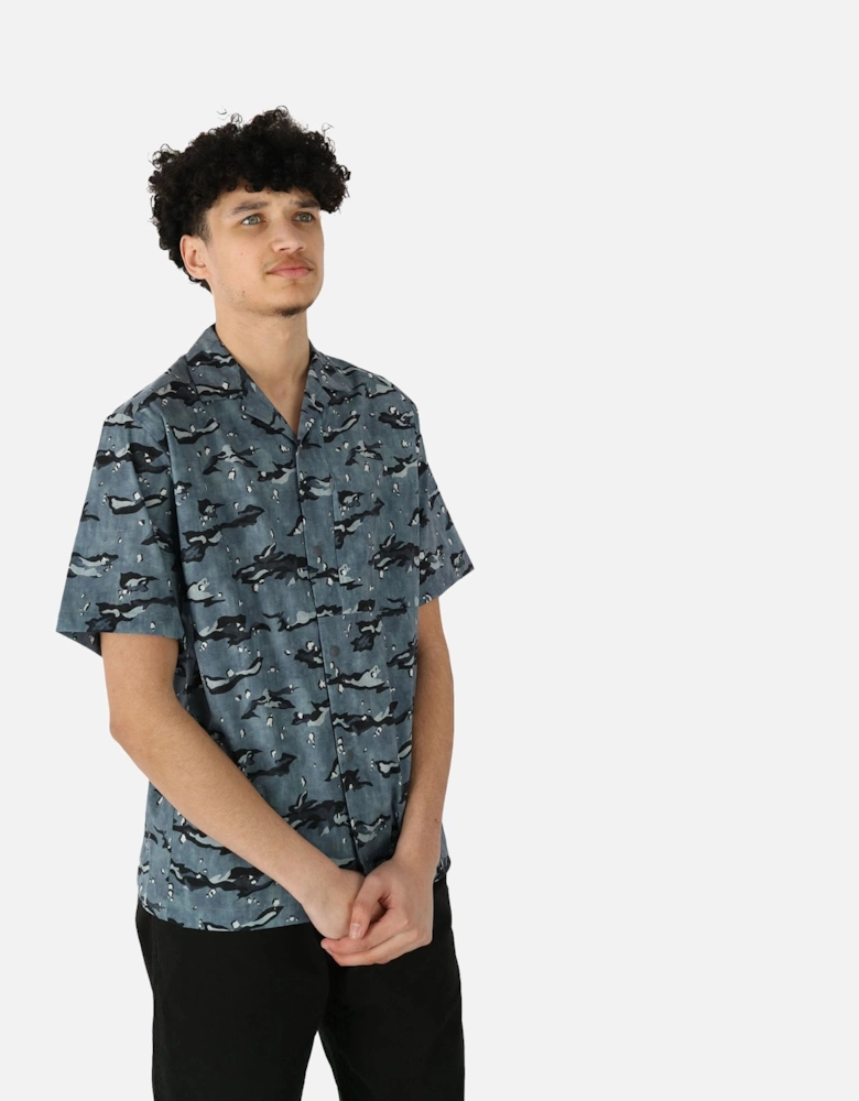 Breathable Quick Dry Pattern Grey Shirt