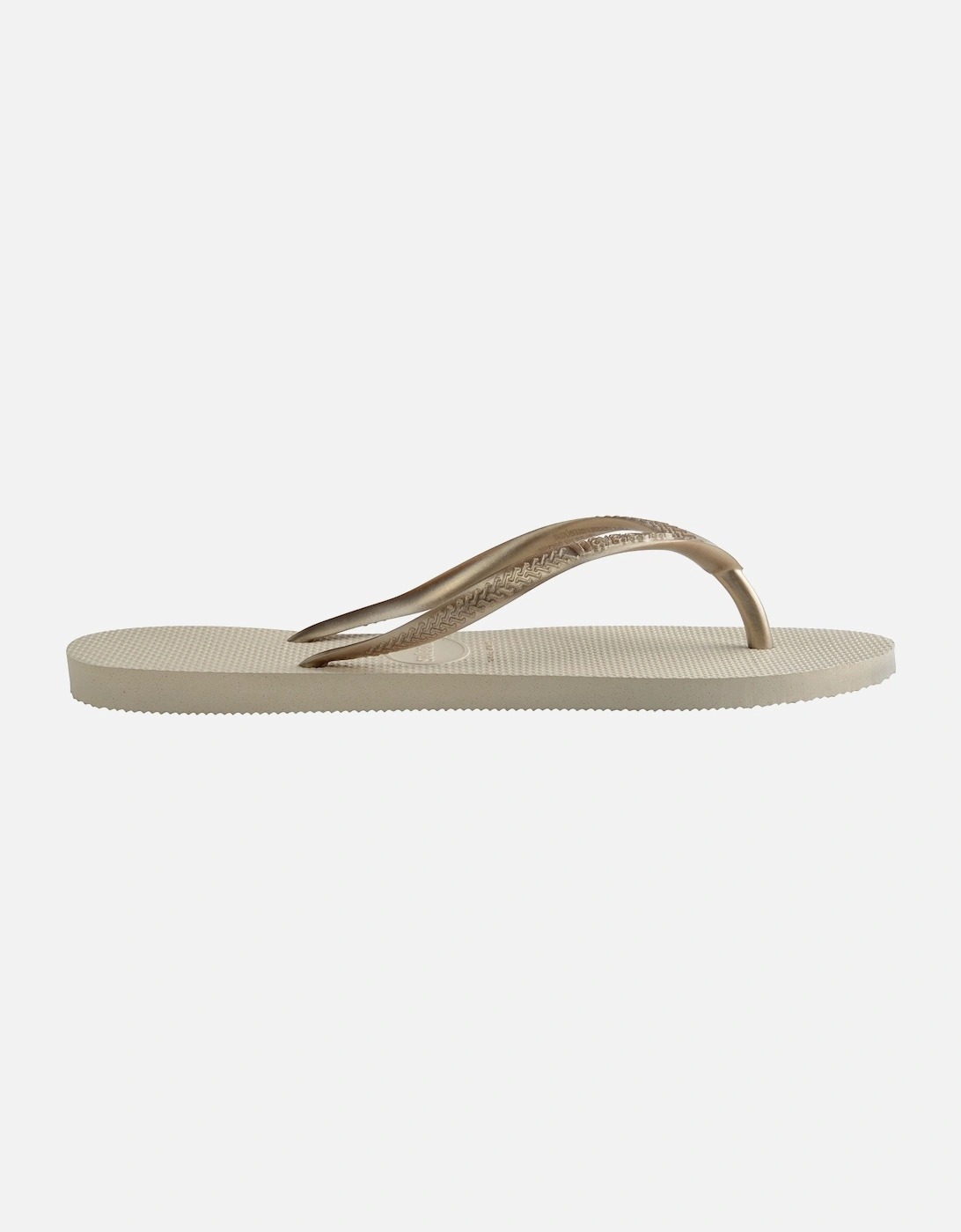 Womens Slim Flip Flops (Beige)