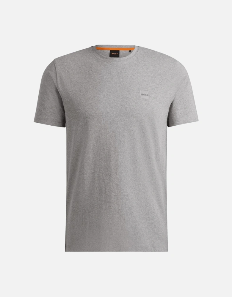 Tales Cotton Relaxed Fit Grey T-Shirt
