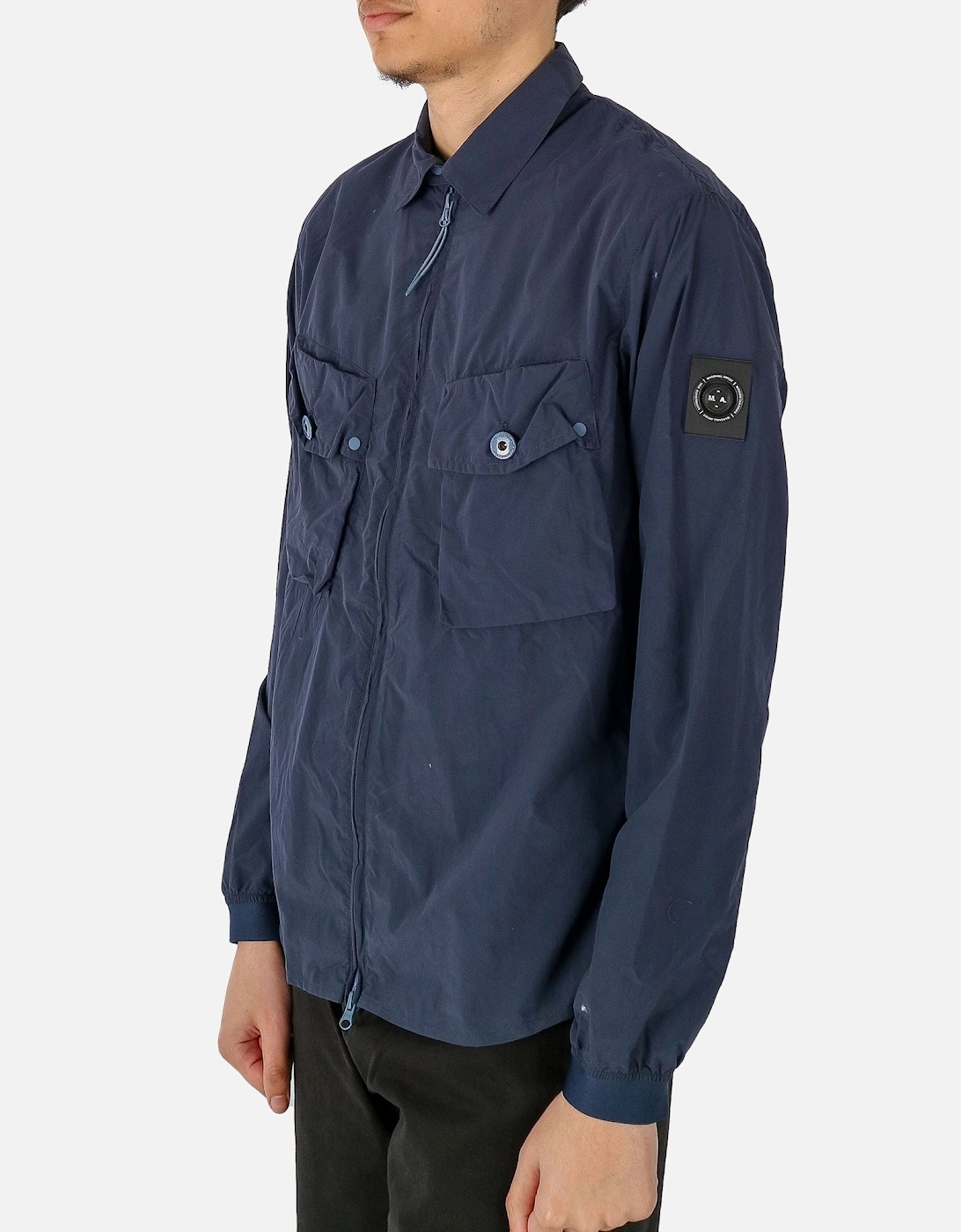 Tonaro Zip Navy Overshirt Jacket