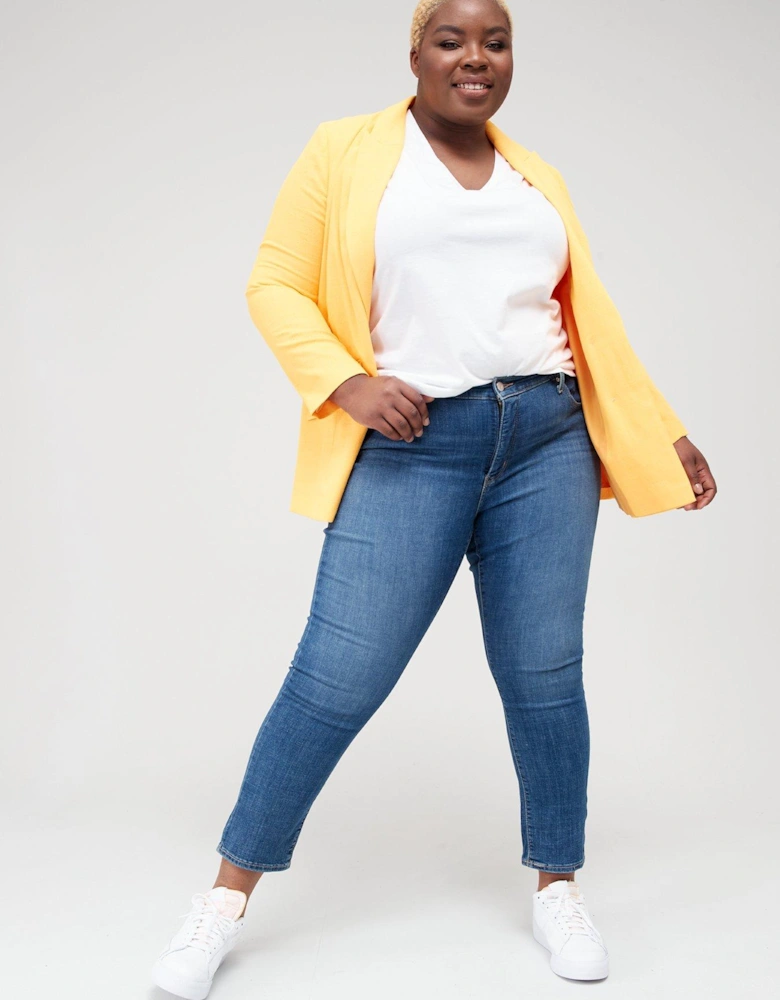 311T Shaping Skinny Jeans (plus Size) - Lapis Gallop Plus