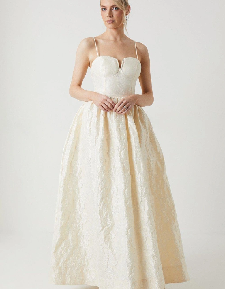 Strappy Corset Style Full Wedding Dress