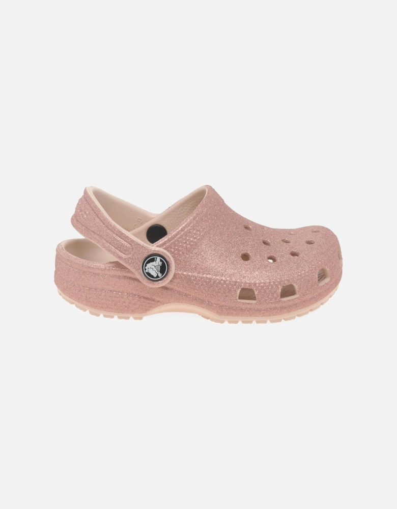 Classic Glitter Clog T Girls Infant Sandals