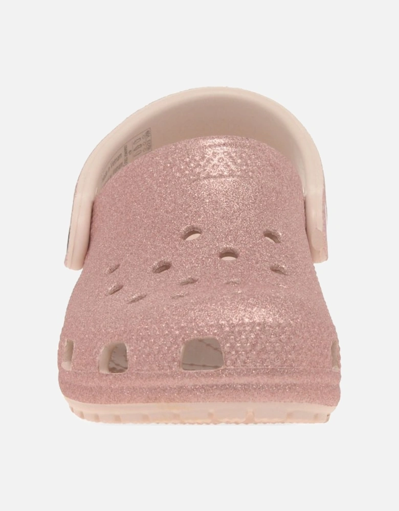 Classic Glitter Clog T Girls Infant Sandals