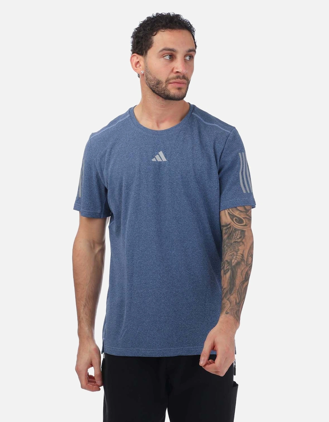 Mens Own The Run Heather T-Shirt, 5 of 4