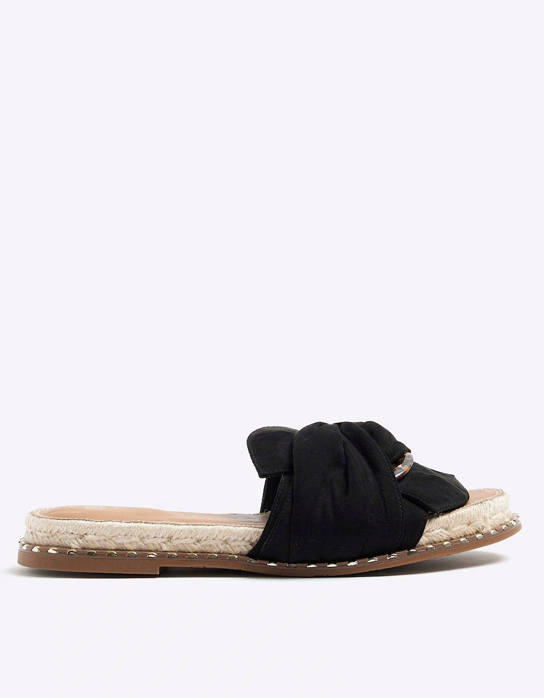 Twisted Detail Sandal - Black, 5 of 4