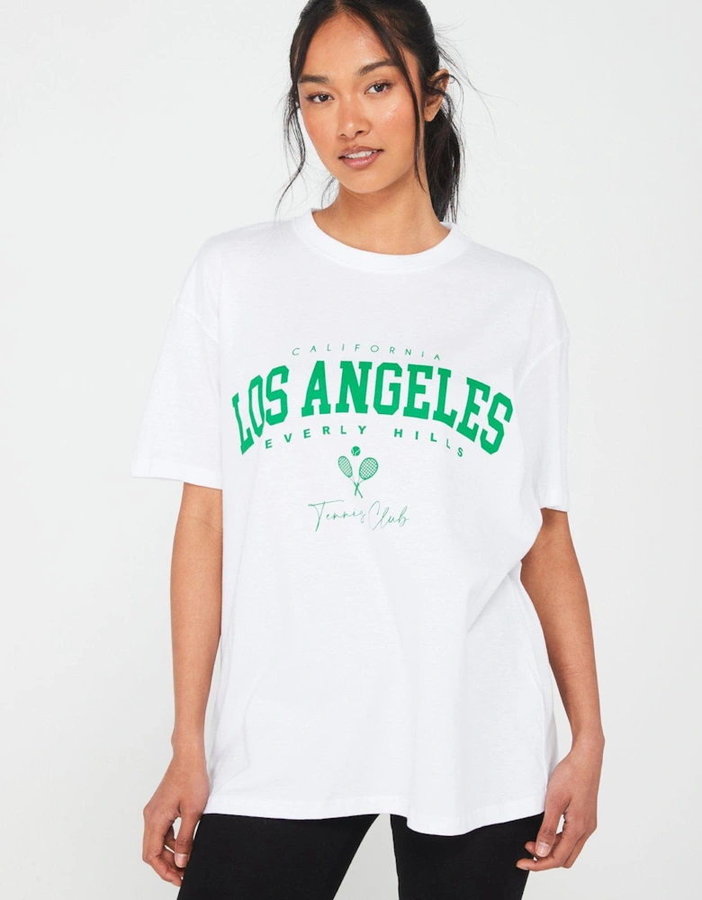 Los Angeles Tennis Club Slogan T shirt