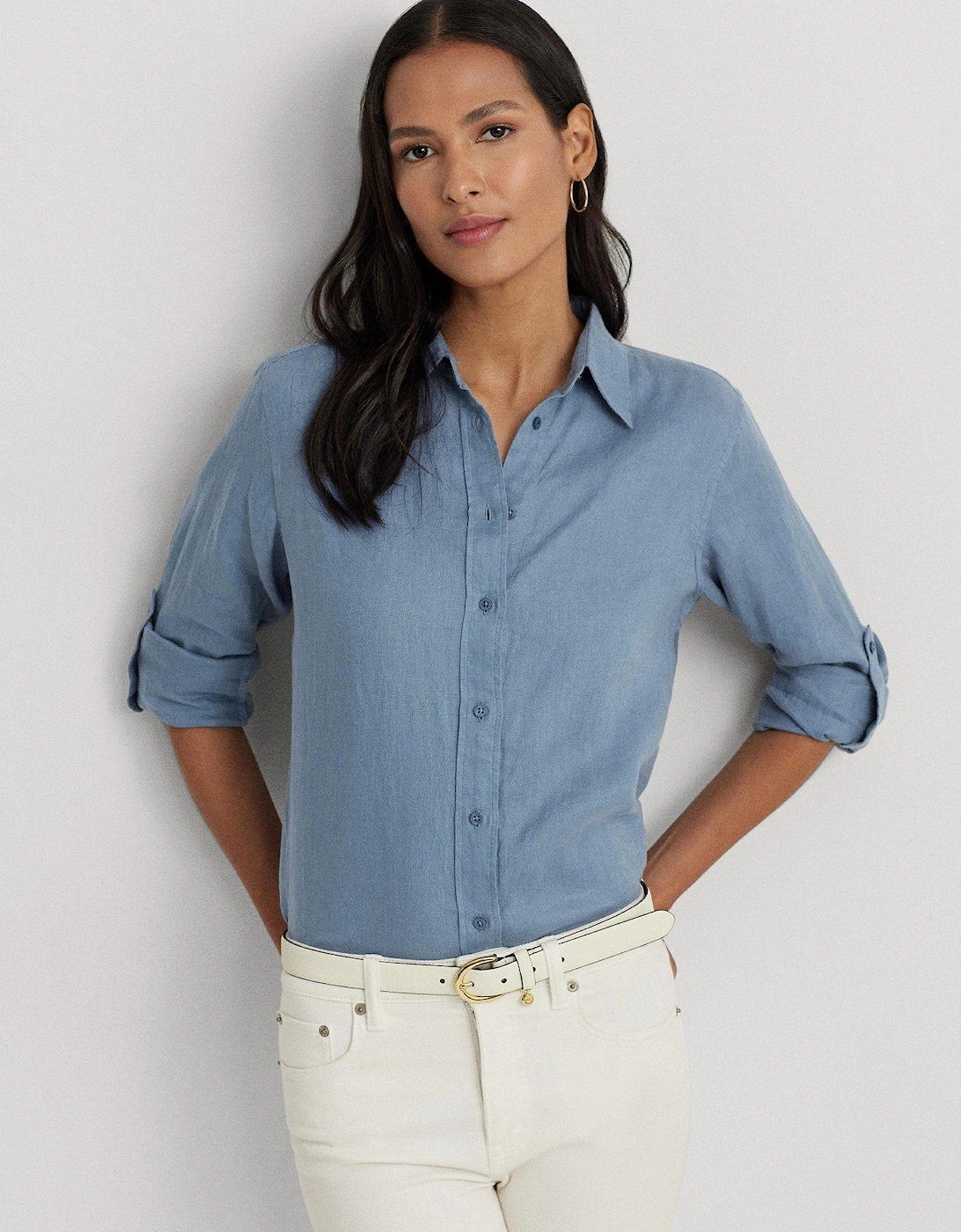 Karrie-long Sleeve-shirt - Blue, 5 of 4