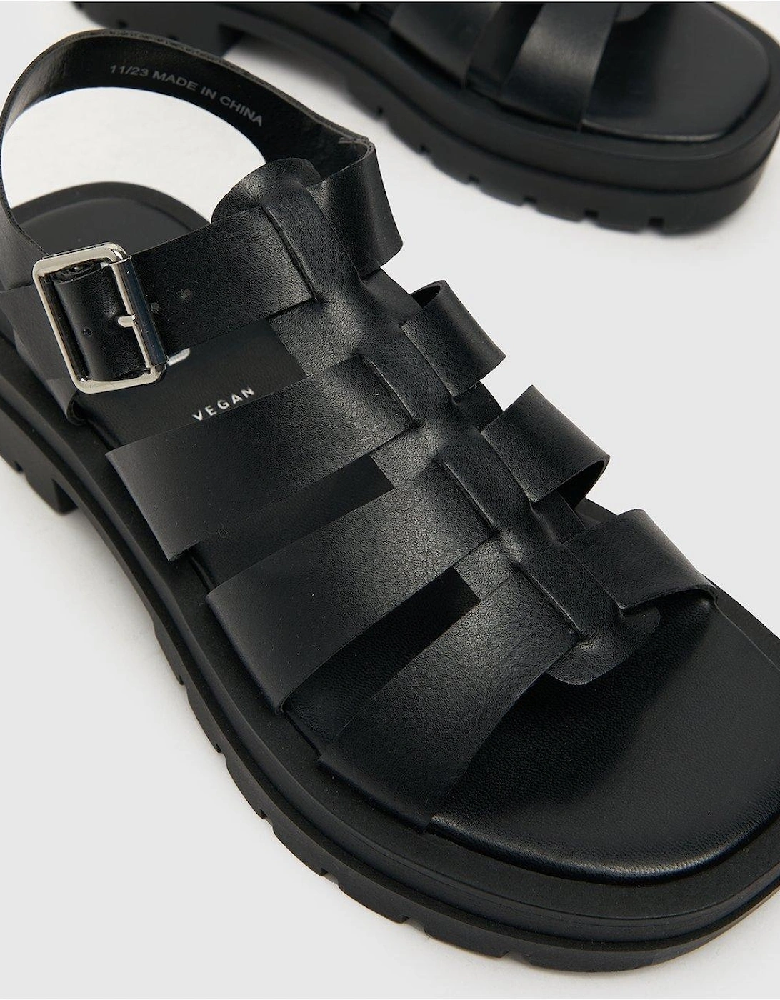 Tobin Chunky Gladiator Sandal - Black