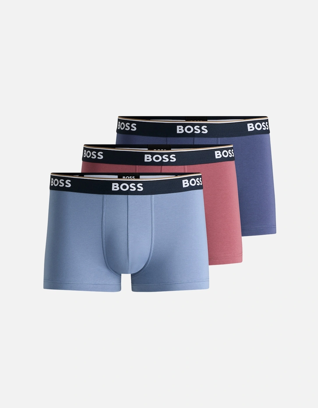 3-Pack Power Boxer Trunks, Blue Mix, 8 of 7