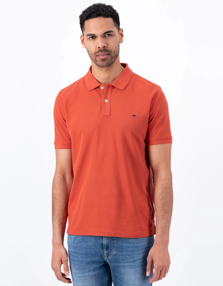 Fynch-Hatton Men's Supima Basic Polo Orient Red