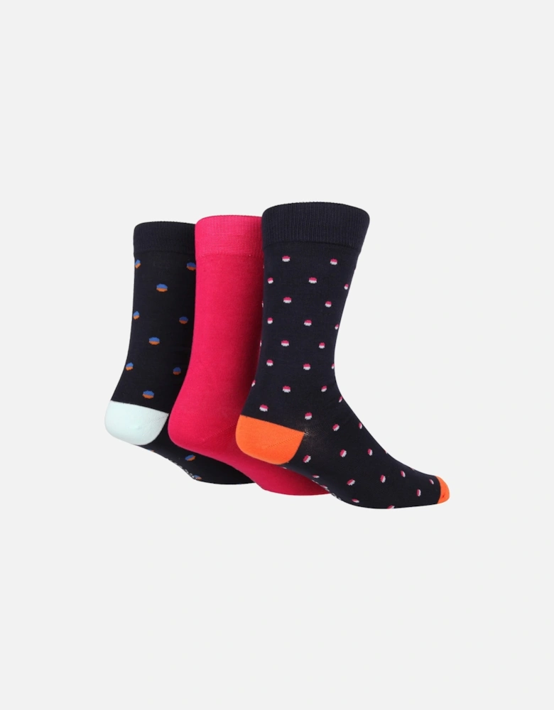 3 PAIR MENS BAMBOO SOCKS WITH SPOTS
