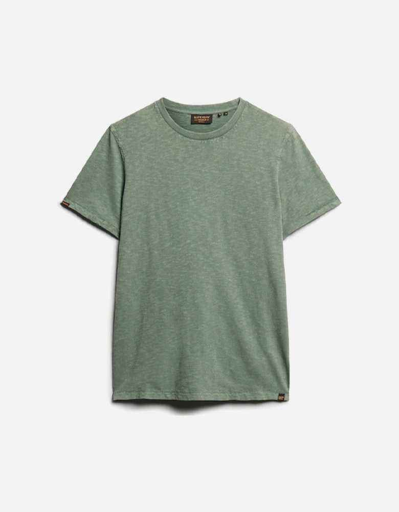 Men's Crew Neck Slub Short Sleeve T-Shirt Drius Green