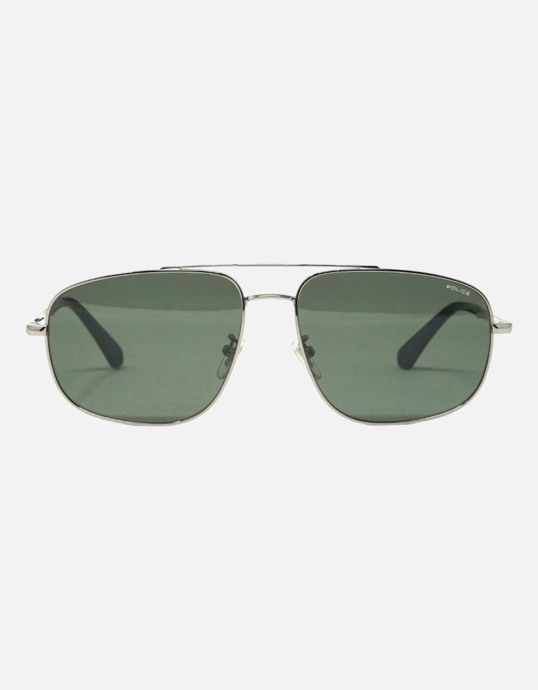SPLE04M 0509 Silver Sunglasses