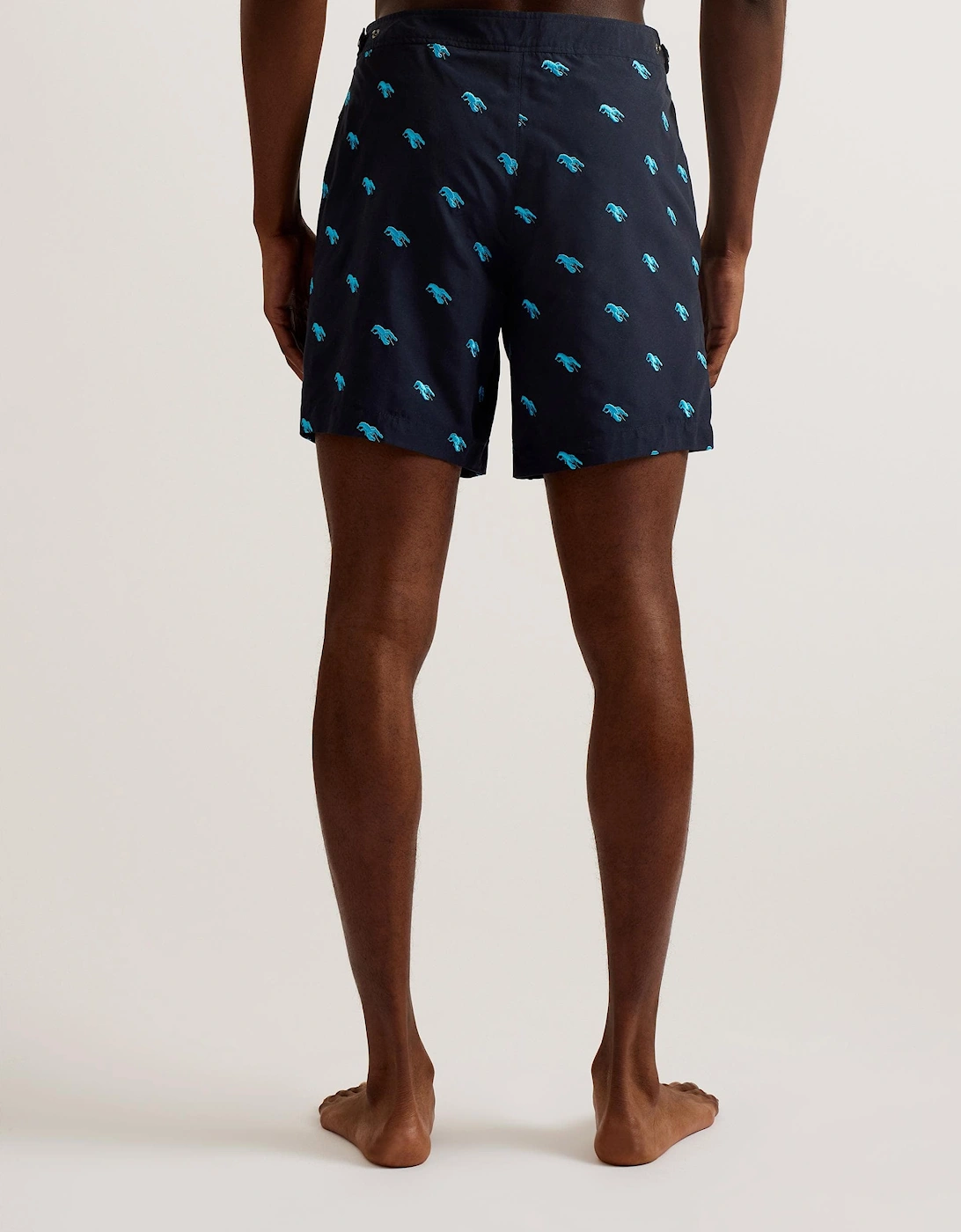 LOBTA Mens Embroidered Lobster Swim Shorts