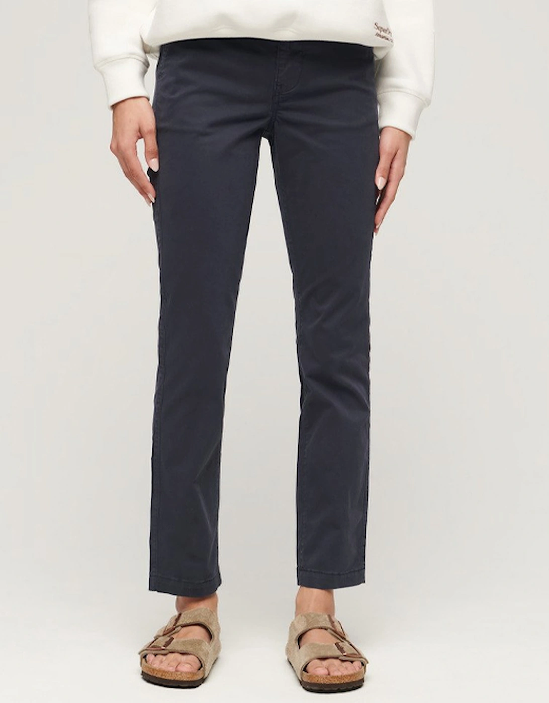 Women's Mid Rise Chino Eclipse Navy, 8 of 7