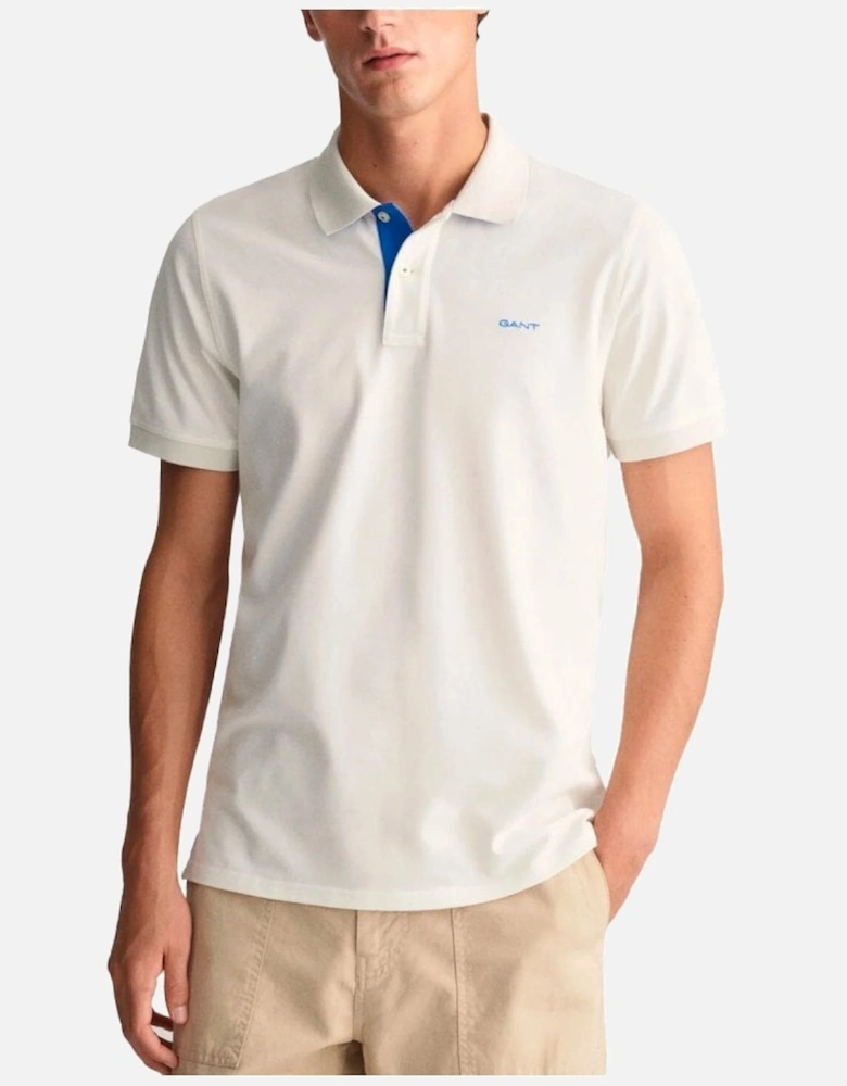 Regular Pique Short Sleeve Rugger Polo Eggshell