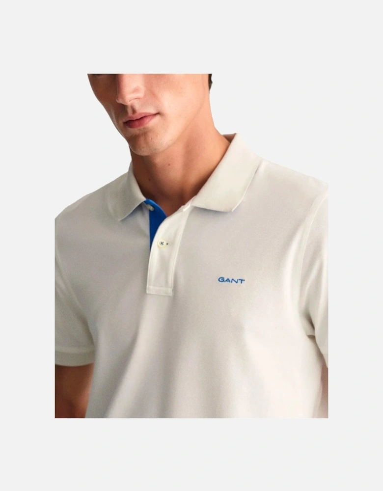 Regular Pique Short Sleeve Rugger Polo Eggshell