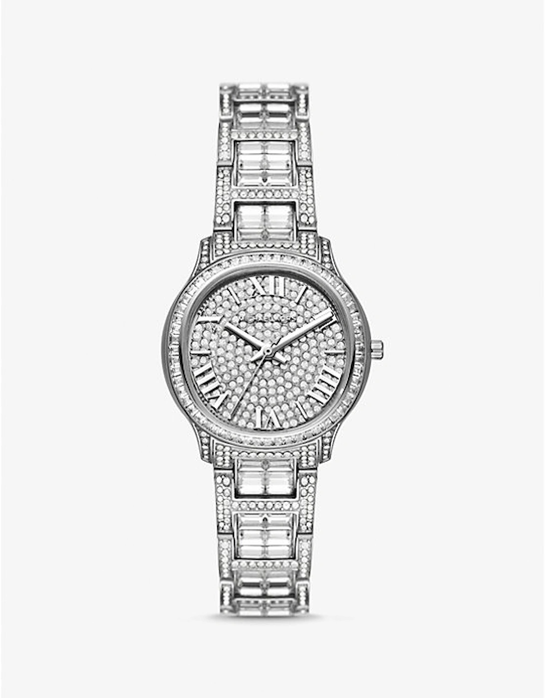 Limited-Edition Mini Sage Pavé Silver-Tone Watch, 2 of 1