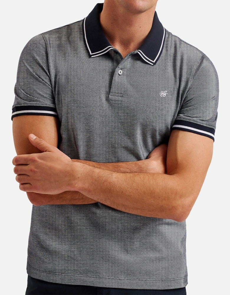 Mens Helta Slim Fit Polo (Navy)
