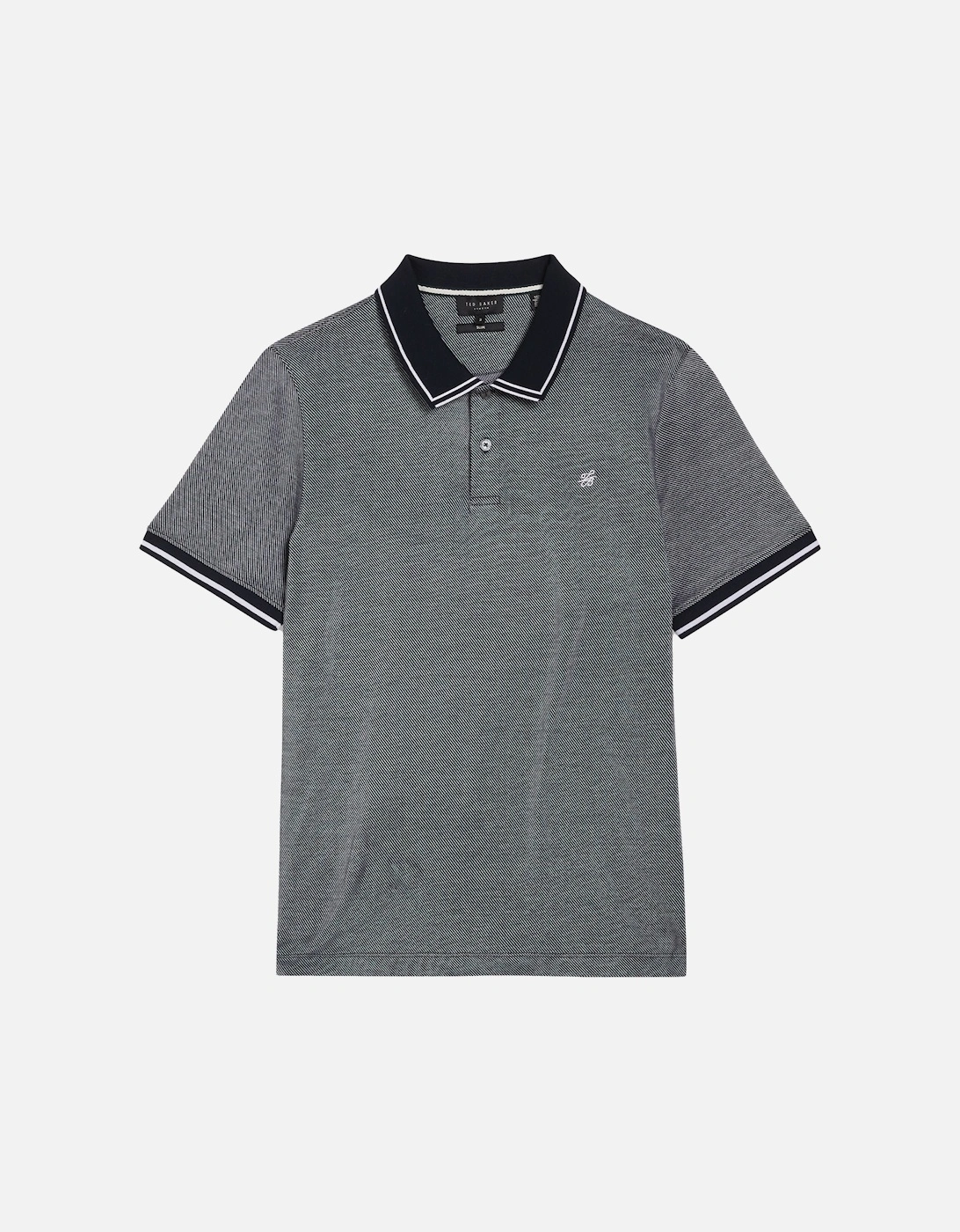 Mens Helta Slim Fit Polo (Navy), 7 of 6