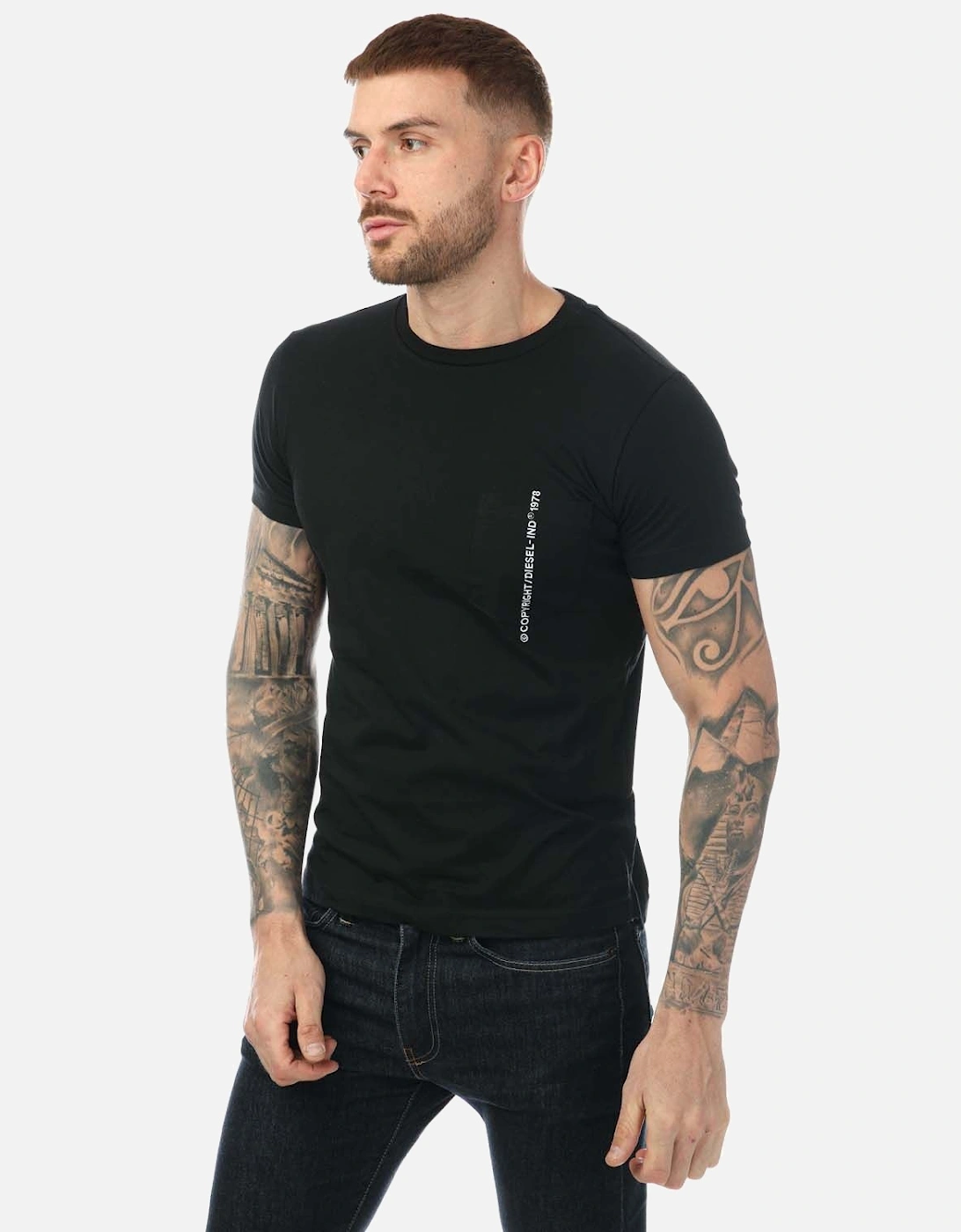 Mens T-Rubin Pocket Maglietta T-Shirt, 5 of 4