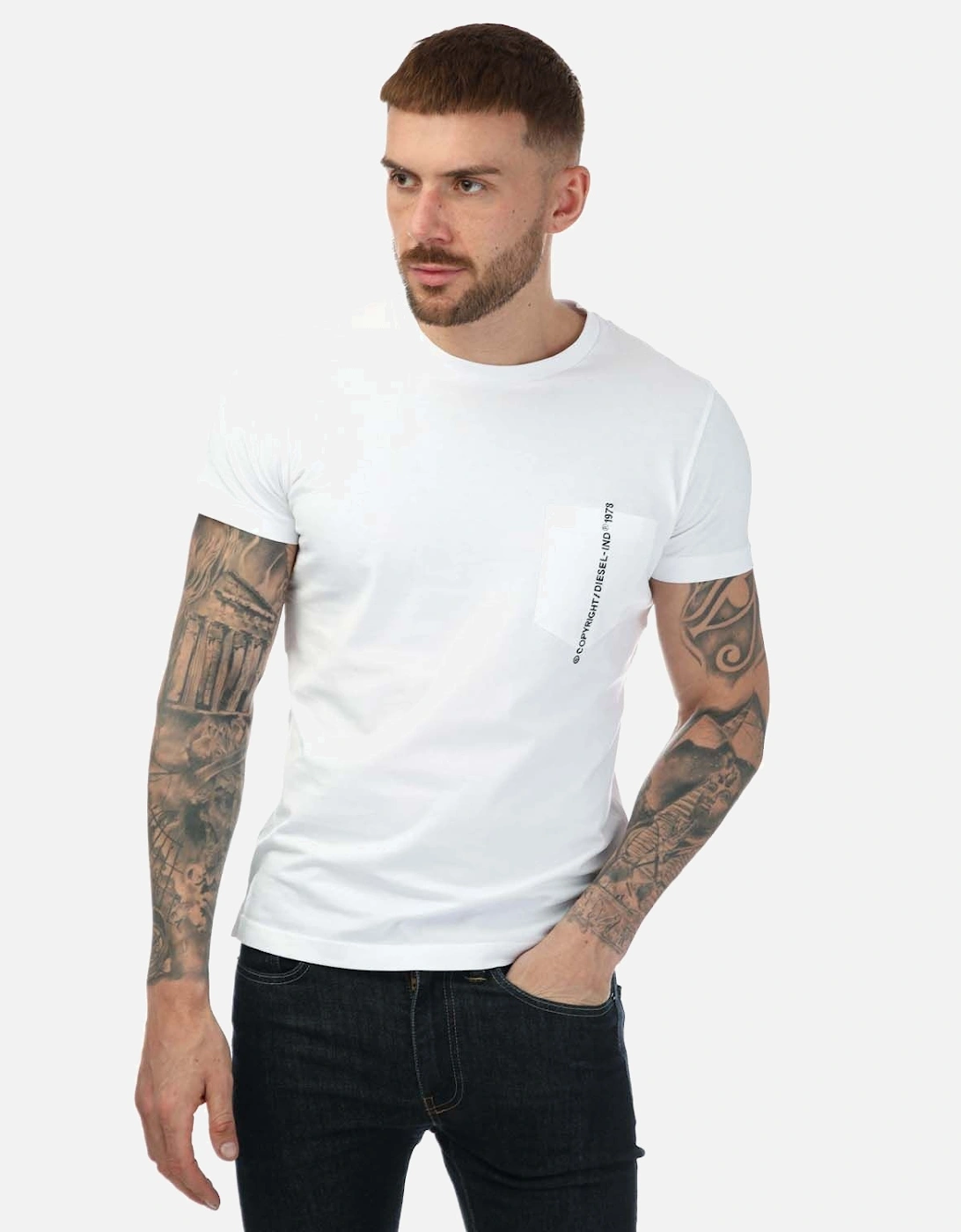 Mens T-Rubin Pocket Maglietta T-Shirt, 5 of 4