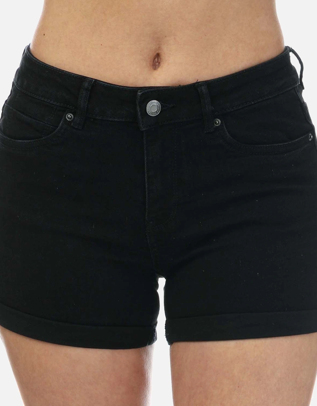 Womens Luna Denim Shorts, 4 of 3