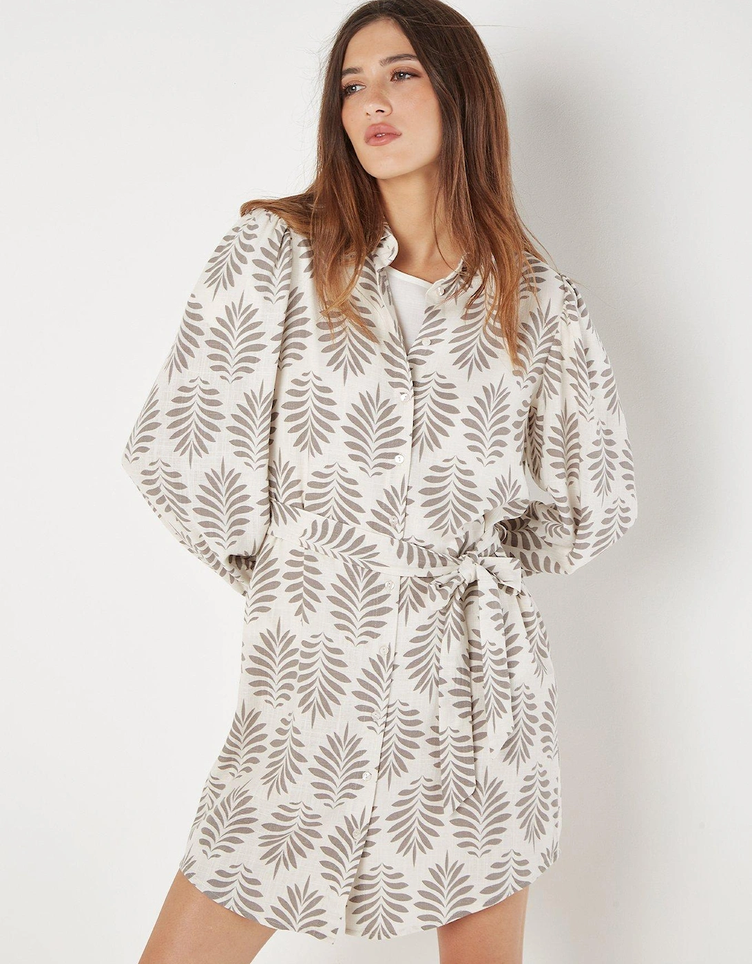 Matisse Geo Slimline Shirt Dress - Grey, 2 of 1