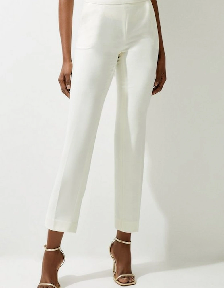 Tall Tailored High Waisted Slim Leg Trousers