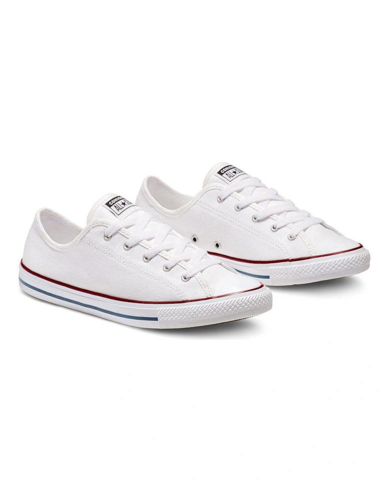 Womens Dainty Ox Trainers - White Multi