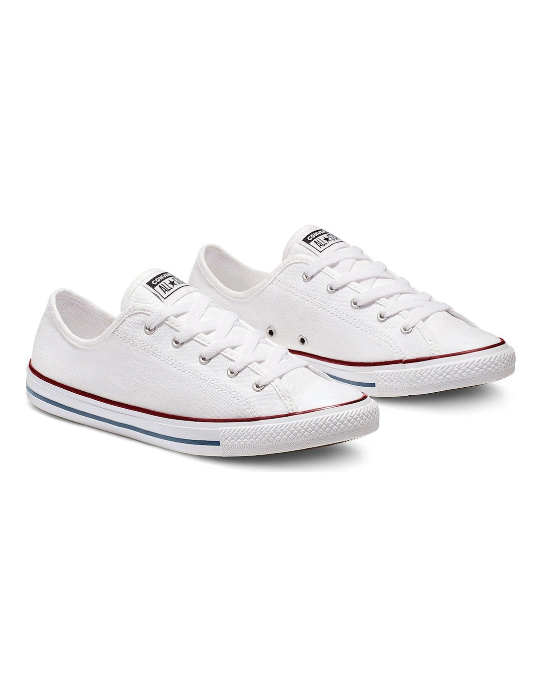 Womens Dainty Ox Trainers - White Multi