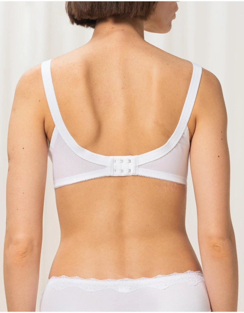 Doreen Non Wired Support Bra - White