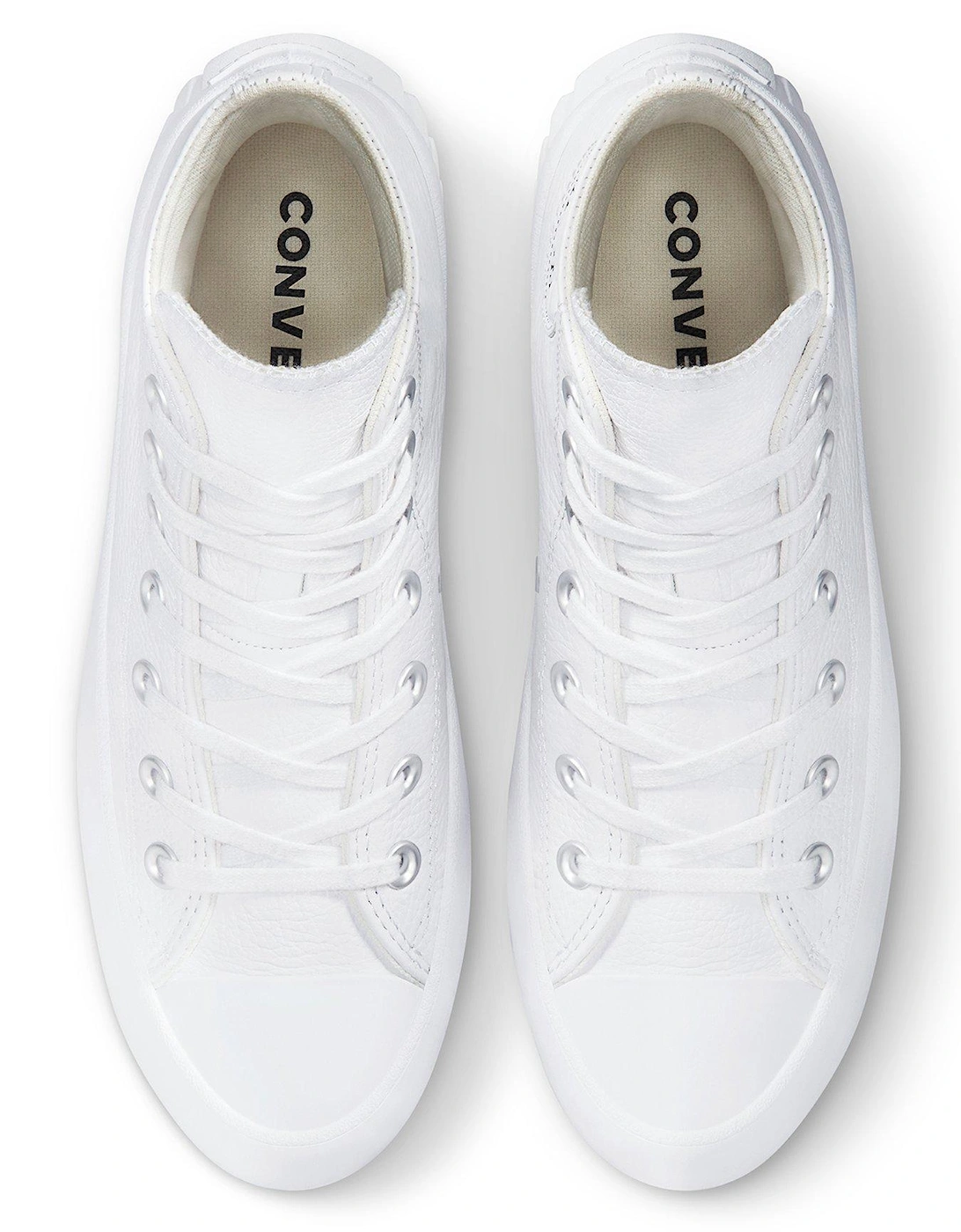 Chuck Taylor All Star Lugged Leather Hi-Tops - White