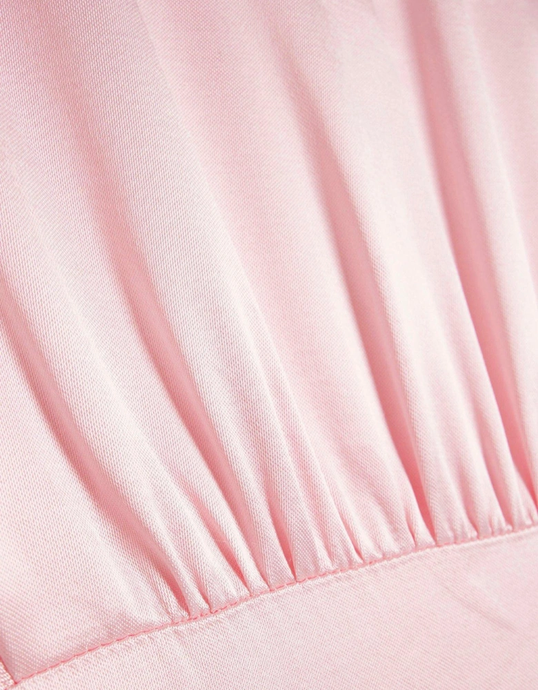 Seam Detail Tea Dress - Medium Pink