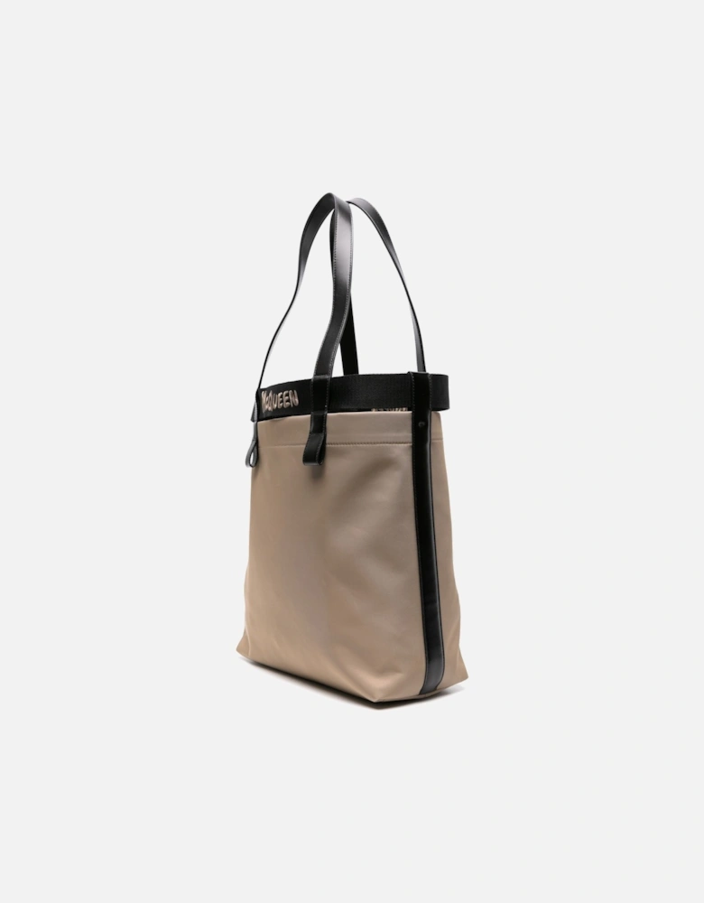 Trench Fabric Shopper Bag Beige