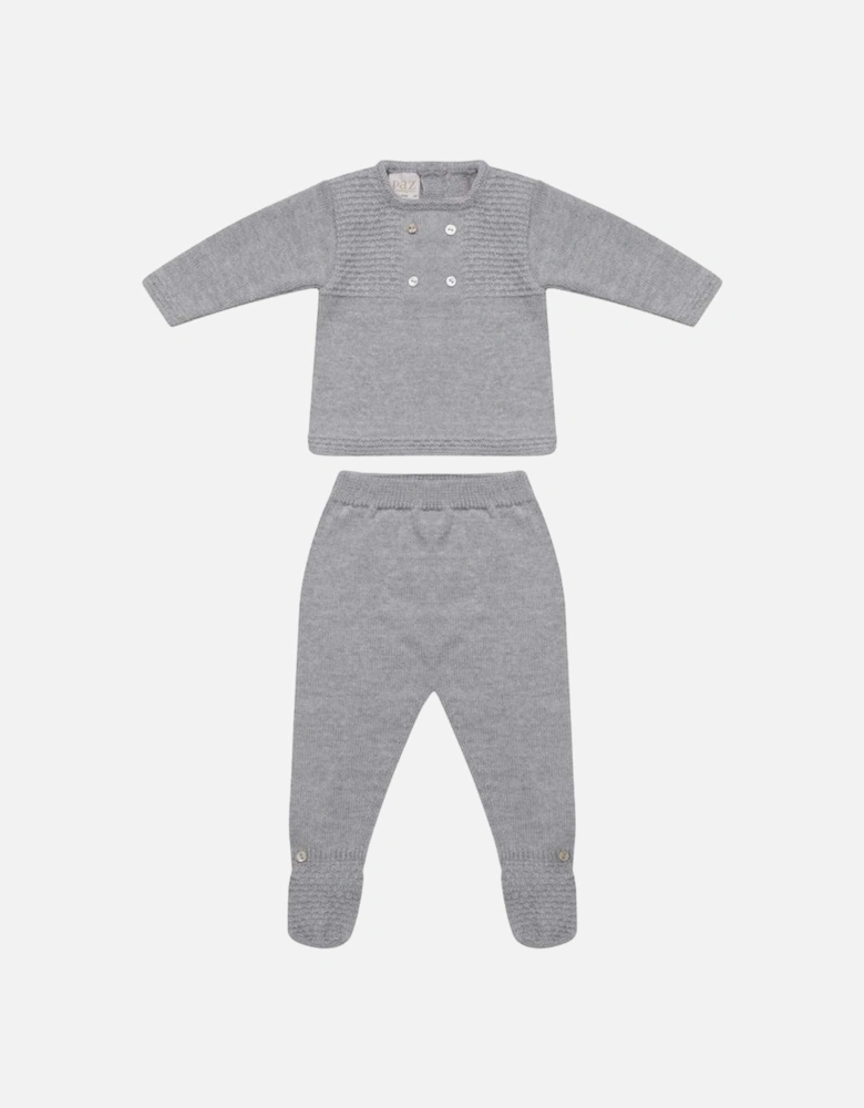 Boys Grey 'Duende' Knit Sweater and Leggings