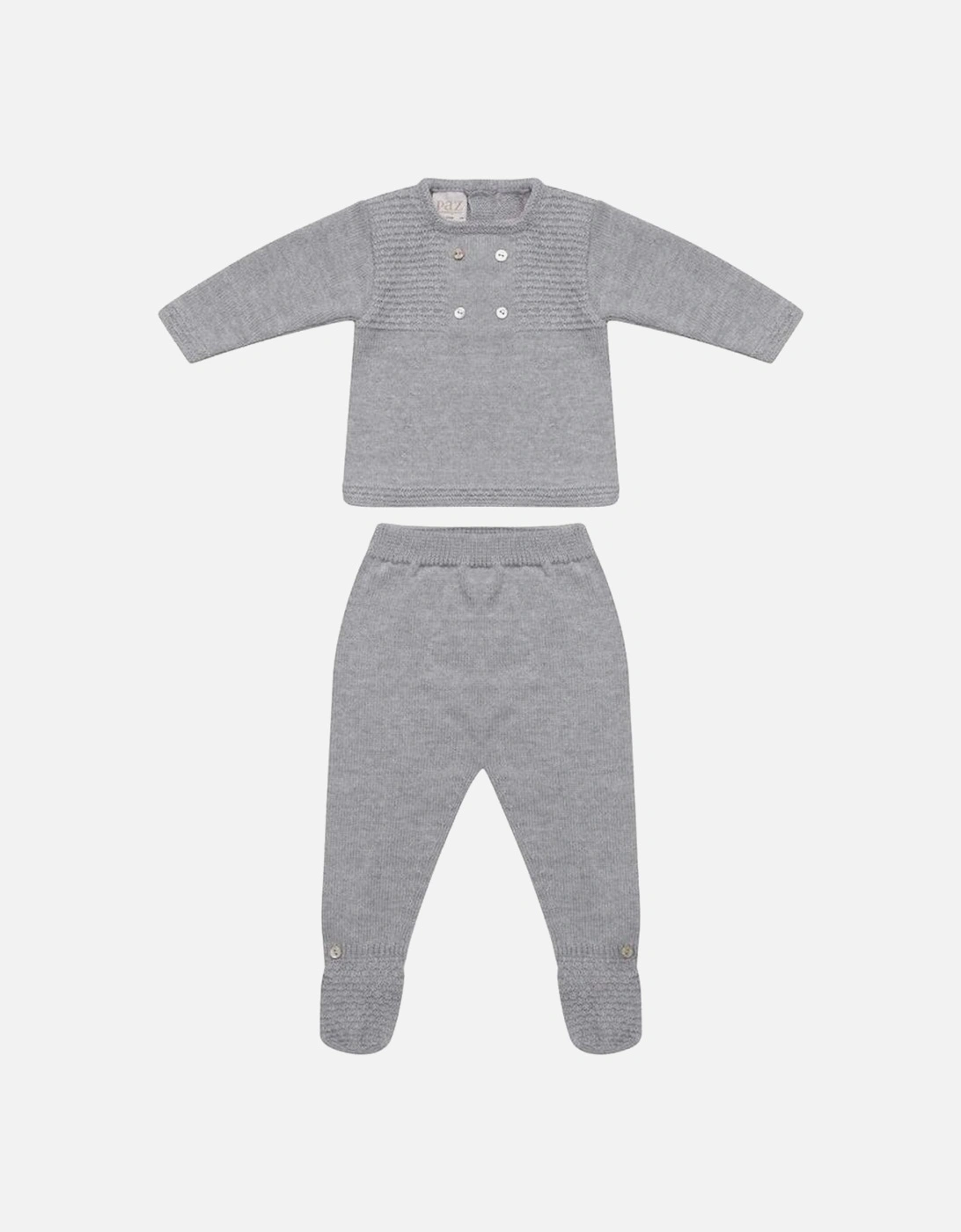 Boys Grey 'Duende' Knit Sweater and Leggings, 5 of 4