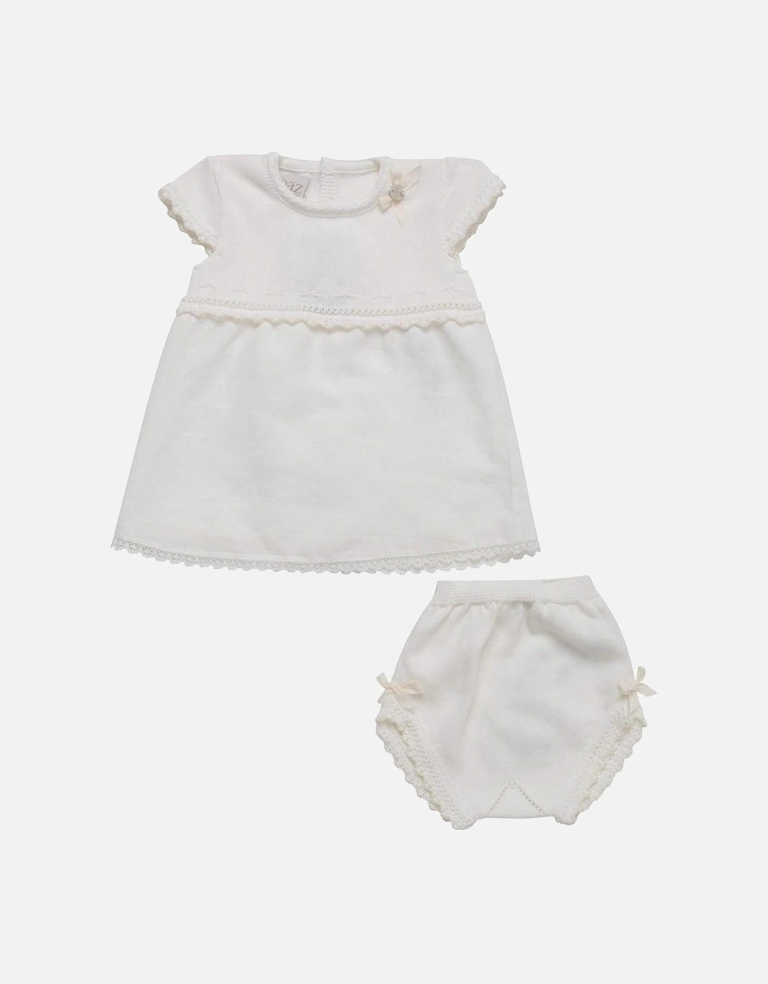 Baby Girls Ivory Two Piece Set, 5 of 4