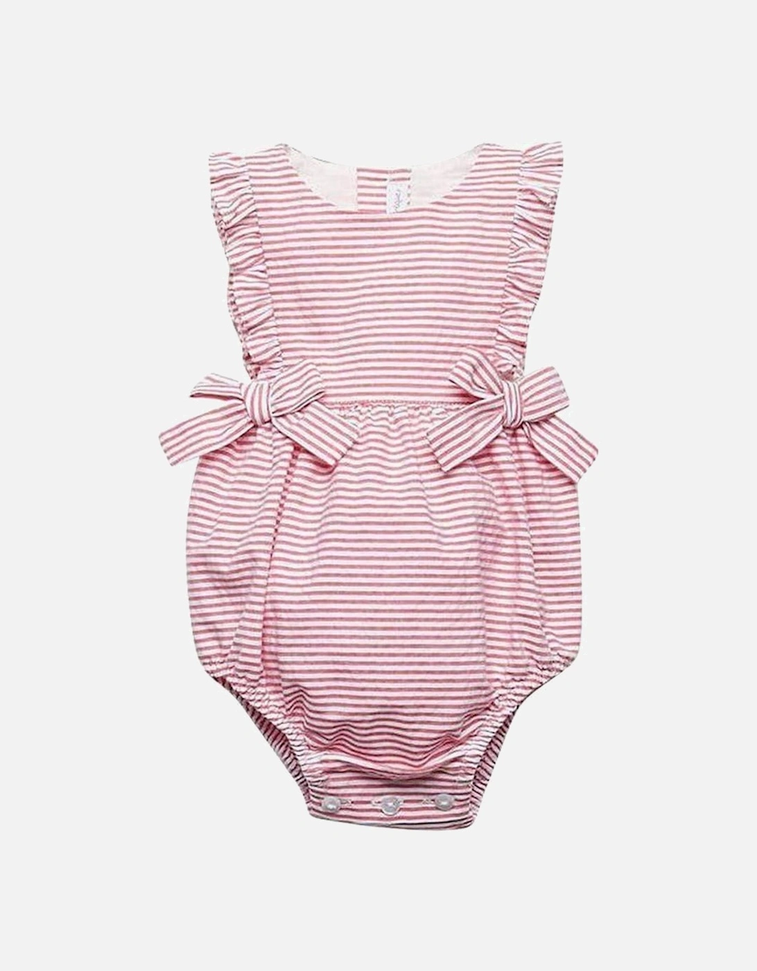 Girls Red Stripe Rompers, 2 of 1