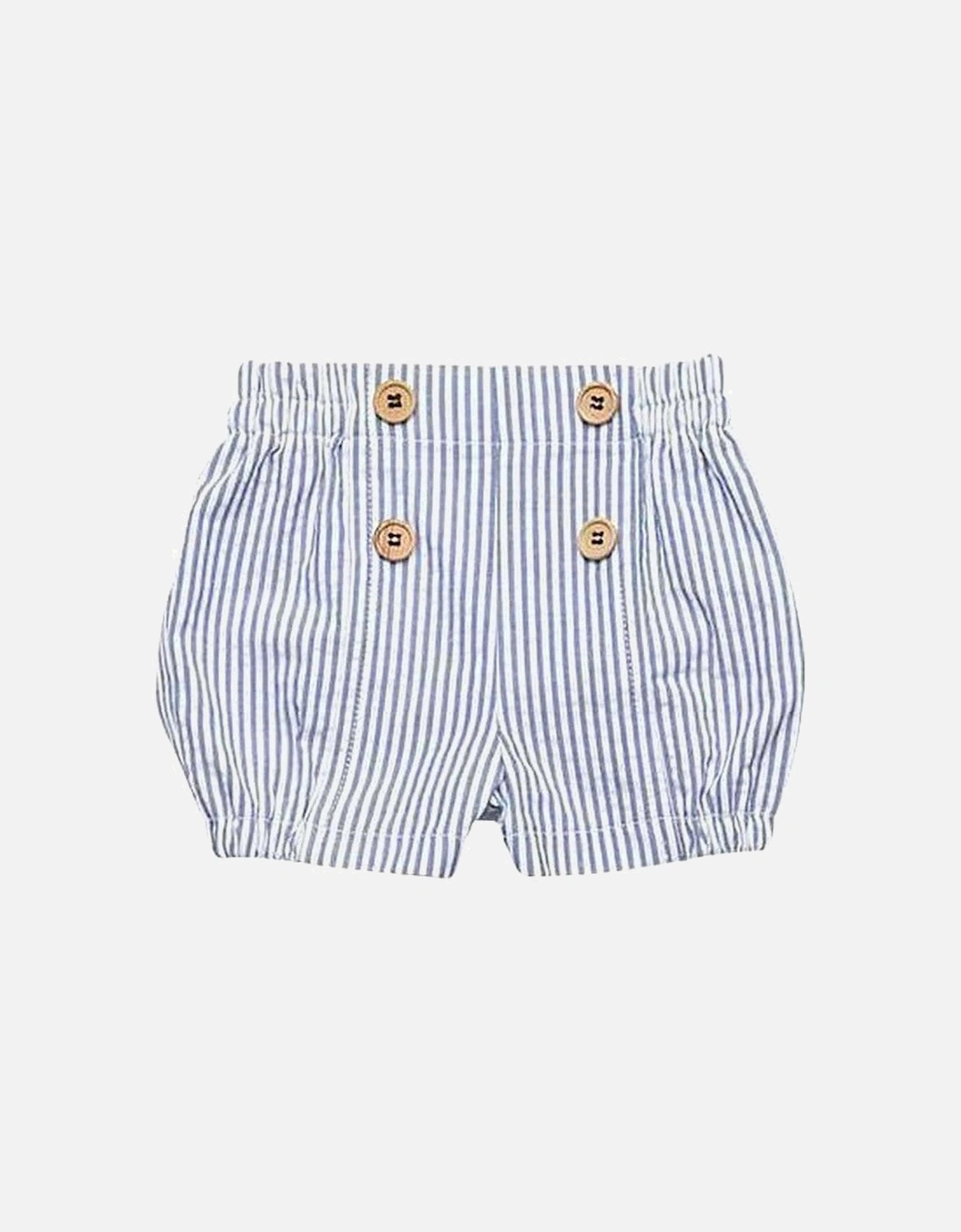 Boys Blue Stripe Shorts, 2 of 1