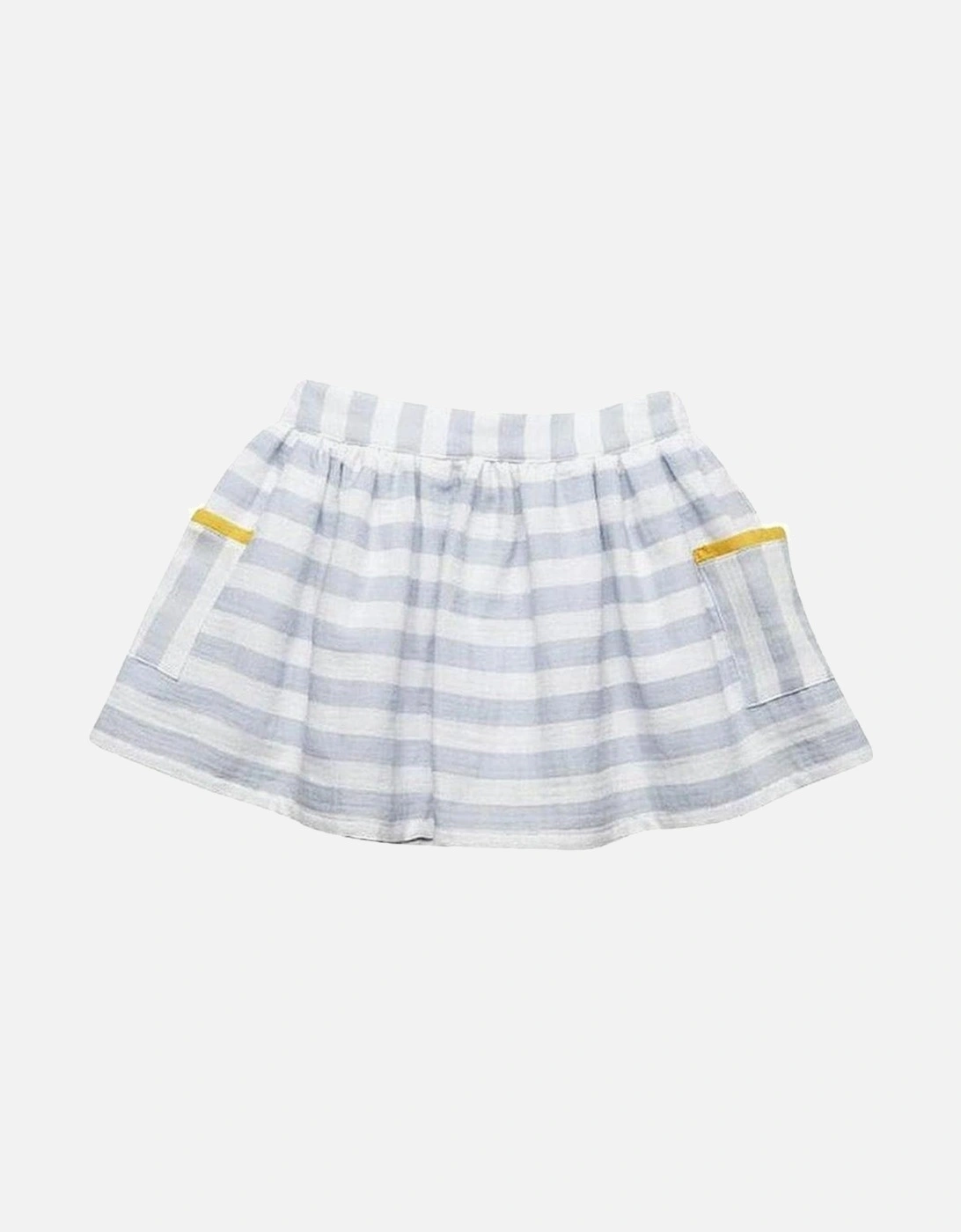 Girls Grey Stripe Skirt, 2 of 1